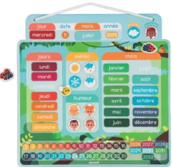 CALENDRIER MAGNETIQUE - APPRENDRE L'HEURE ET LE TEMPS