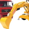 CAMION BENNE MAN AVEC PELLETEUSE LIEBHERR