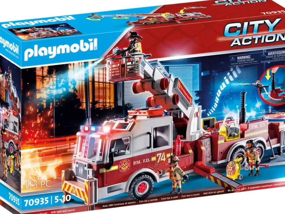 CAMION DE POMPIERS AVEC ECHELLE - 70935