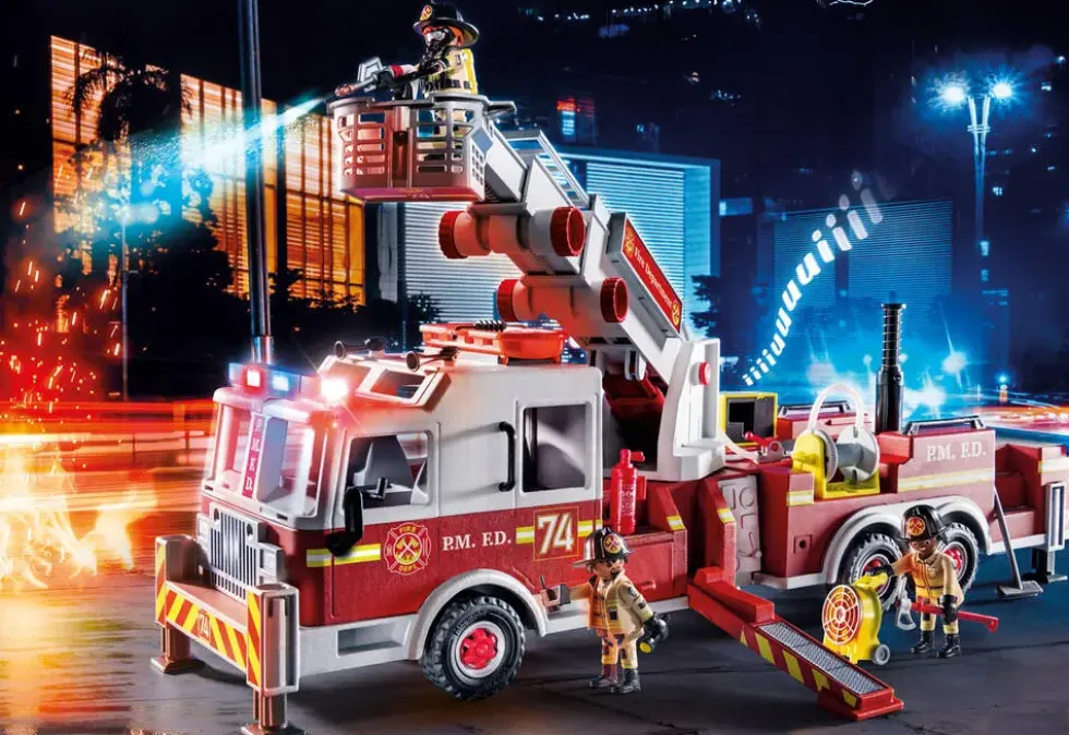 CAMION DE POMPIERS AVEC ECHELLE - 70935
