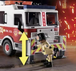 CAMION DE POMPIERS AVEC ECHELLE - 70935