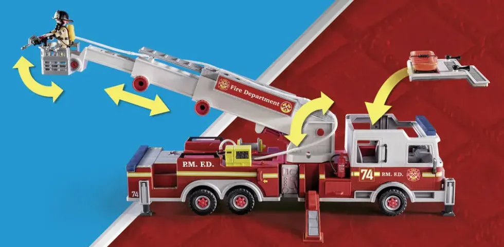 CAMION DE POMPIERS AVEC ECHELLE - 70935