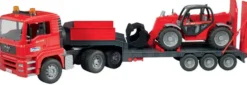 CAMION DE TRANSPORT - MAN TGA AVEC ENGIN MANITOU MLT 633