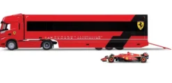 1/43 CAMION FERRARI IVECO S-WAY 570 SF 24 TRANSPORTEUR AVEC 1 F1 1/43