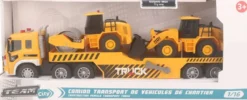 CAMION TRANSPORT DE VEHICULES DE CHANTIER 1:16