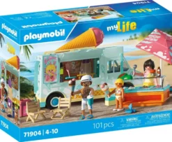 CAMION VENDEUR DE GLACES ET 3 PERSONNAGES-71904