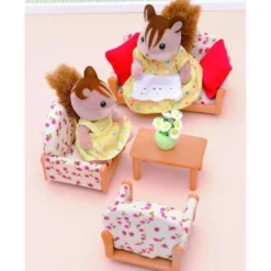 CANAPE 2 FAUTEUILS ET TABLE BASSE - SYLVANIAN MEUBLES ET ACCESSOIRES