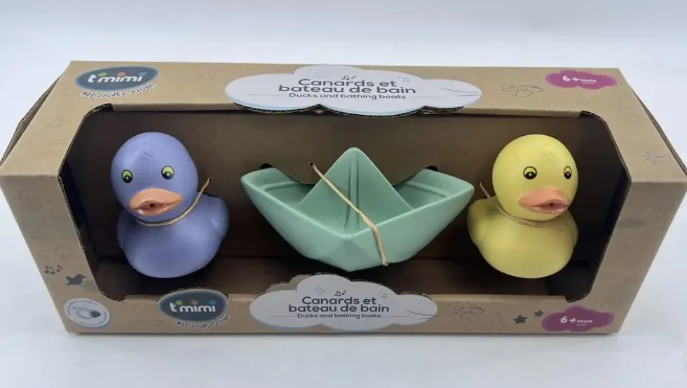 CANARDS ET BATEAU DE BAIN
