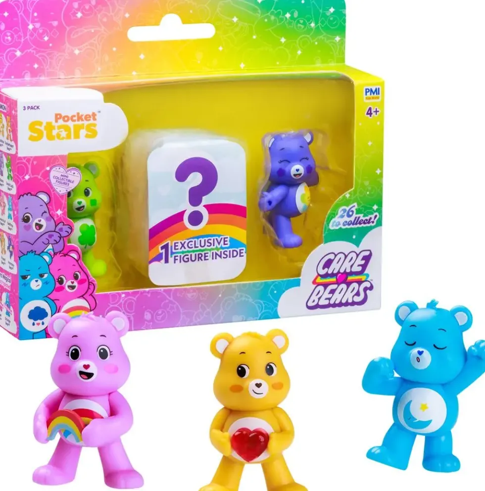 CARE BEARS - PACK 3 MINI FIGURINES DE 5 CM 1 SURPRISE