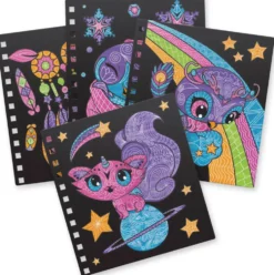 CARNET CREATIF - COLORIAGES VELOURS