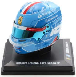 1/5 CASQUE CHARLES LECLERC - SCUDERIA FERRARI - GP F1 MIAMI 2024 - VERSION DELUXE