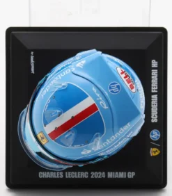 1/5 CASQUE CHARLES LECLERC - SCUDERIA FERRARI - GP F1 MIAMI 2024 - VERSION DELUXE