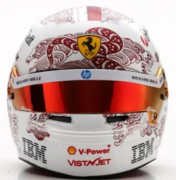 1/5 CASQUE F1 CHARLES LECLERC - SCUDERIA FERRARI HP - GP DE CHINE 2025