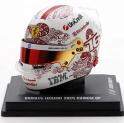 1/5 CASQUE F1 CHARLES LECLERC - SCUDERIA FERRARI HP - GP DE CHINE 2025