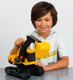 CATERPILAR - POWER HAULERS 2,0 EXCAVATRICE PLASTIQUE 30 CM SONS, LUMIERES ET DETECTEUR MOUVEMENT