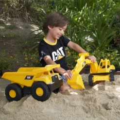 CATERPILLAR - CAMION BENNE ET EXCAVATRICE 38 CM