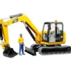 CATERPILLAR - MINI PELLETEUSE AVEC FIGURINE