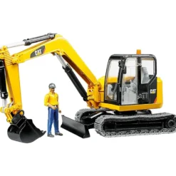 CATERPILLAR - MINI PELLETEUSE AVEC FIGURINE