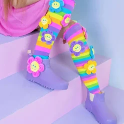 CHAUSSETTES A FLEURS
