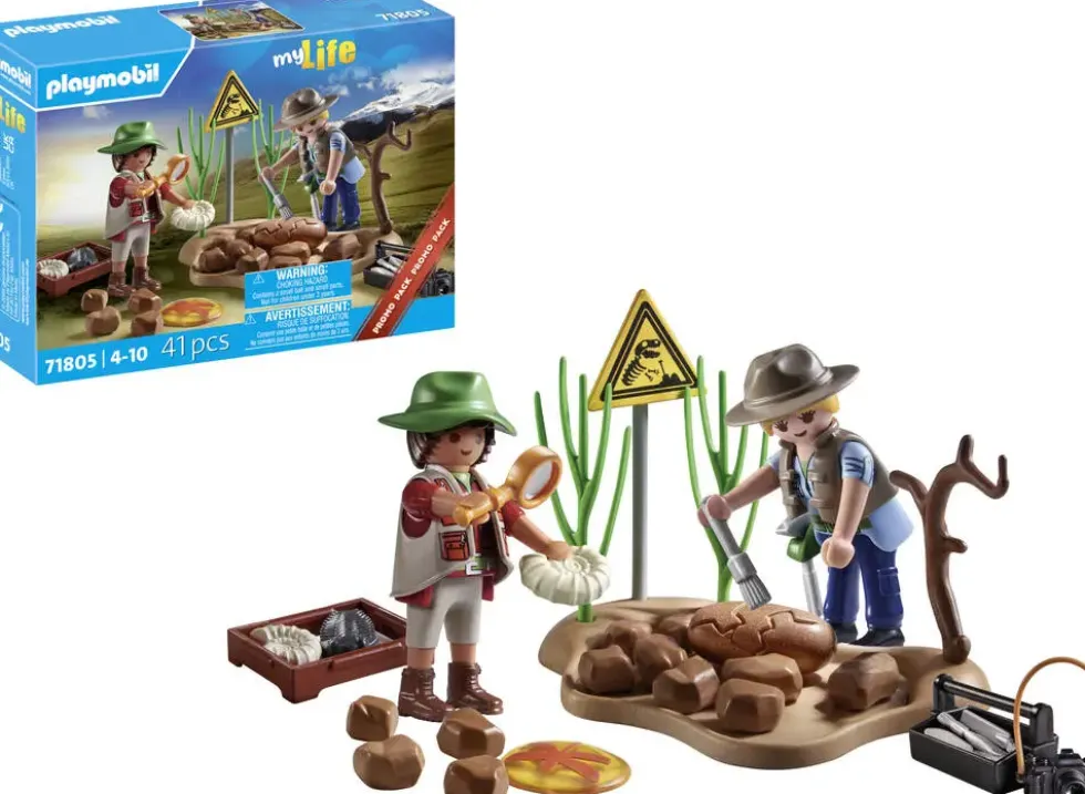 CHERCHEURS ET FOSSILES DE DINOSAURES - 71805