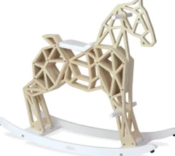 CHEVAL À BASCULE DIAMANT EN BOIS