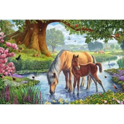 CHEVAUX DANS LE RUISSEAU PUZZLE 150 PIECES