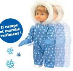 CICCIOBELLO - POUPEE MARCHE DANS LA NEIGE