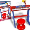 CLAVIER ELECTRONIQUE DE 37 TOUCHES AVEC MICRO, PIEDS ET TABOURET - 7 SONS
