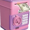 COFFRE-FORT POUR PIECES ET BILLETS - ROSE