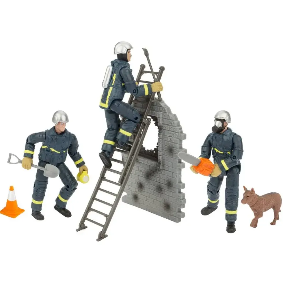 COFFRET ASSORTIMENT FIGURINE OPERATION DE SECOURS POMPIERS