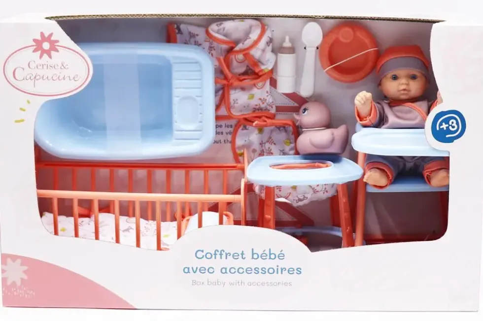 COFFRET BEBE AVEC ACCESSOIRES