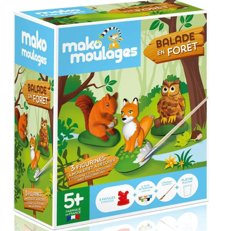 COFFRET CREATIF - BALADE EN FORET 3 MOULES