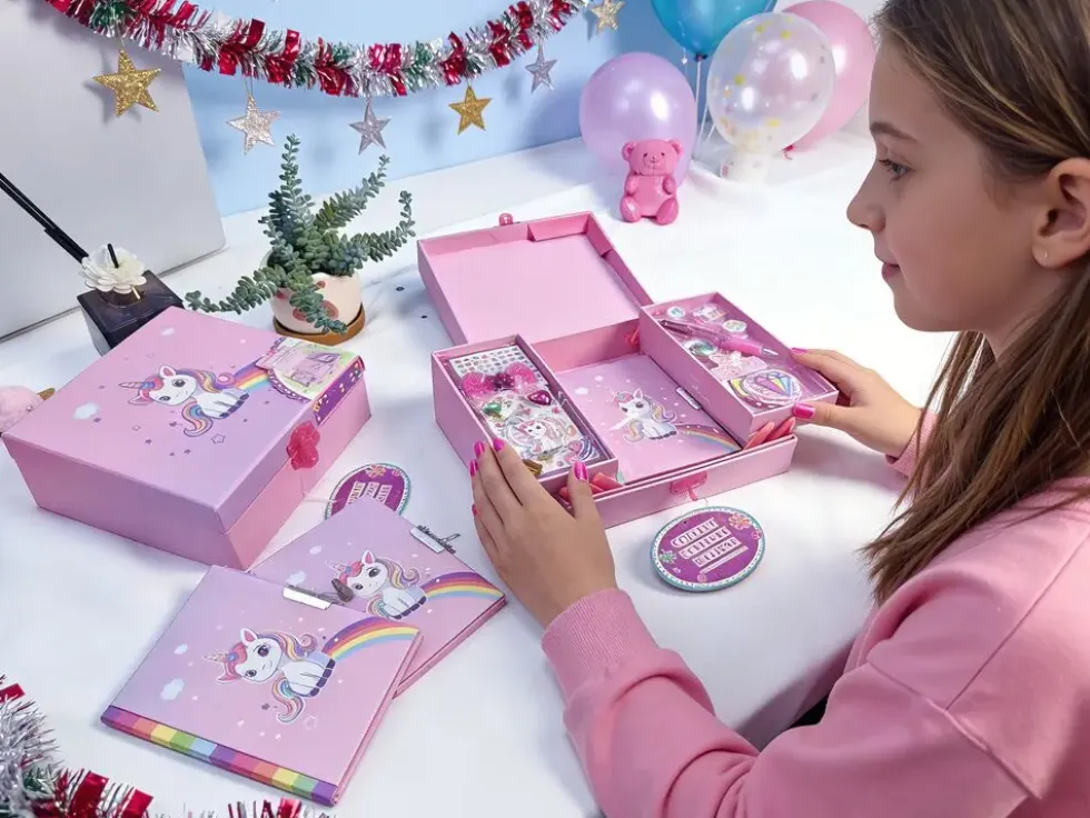 COFFRET ECRITURE LICORNE