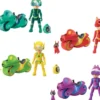COFFRET 4 FIGURINES 7,5 CM + 4 MOTOS & ACCESSOIRES