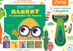 COFFRET GRAINES : LIVRES ET EPLUCHEUR