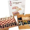 COFFRET JEUX EN BOIS 10 EN 1