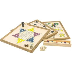 COFFRET JEUX EN BOIS 10 EN 1