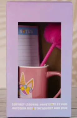 COFFRET LICORNE PAPETERIE ET MUG