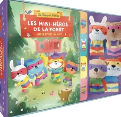 COFFRET MARIONNETTES A DOIGTS - LES MINI-HEROS DE LA FORET