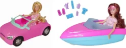 COFFRET POUPEES JENNY VOITURE ET BATEAU