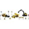 COFFRET T.P. VOLVO 3 ENGINS DE CHANTIER DIE CAST + ACCESSOIRES