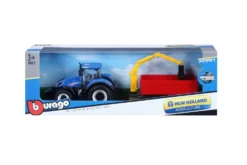 1/43 COLLECTION FERME - TRACTEUR A FRICTION AVEC REMORQUE - 4 LICENCES