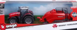 1/43 COLLECTION FERME - TRACTEUR A FRICTION AVEC REMORQUE - 4 LICENCES