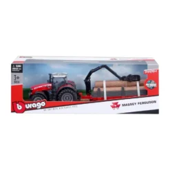 1/43 COLLECTION FERME - TRACTEUR A FRICTION AVEC REMORQUE - 4 LICENCES