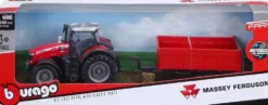 1/43 COLLECTION FERME - TRACTEUR A FRICTION AVEC REMORQUE - 4 LICENCES
