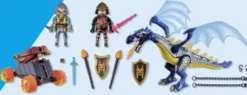 COMBATTANTS AVEC DRAGONS ET CANON - 71644