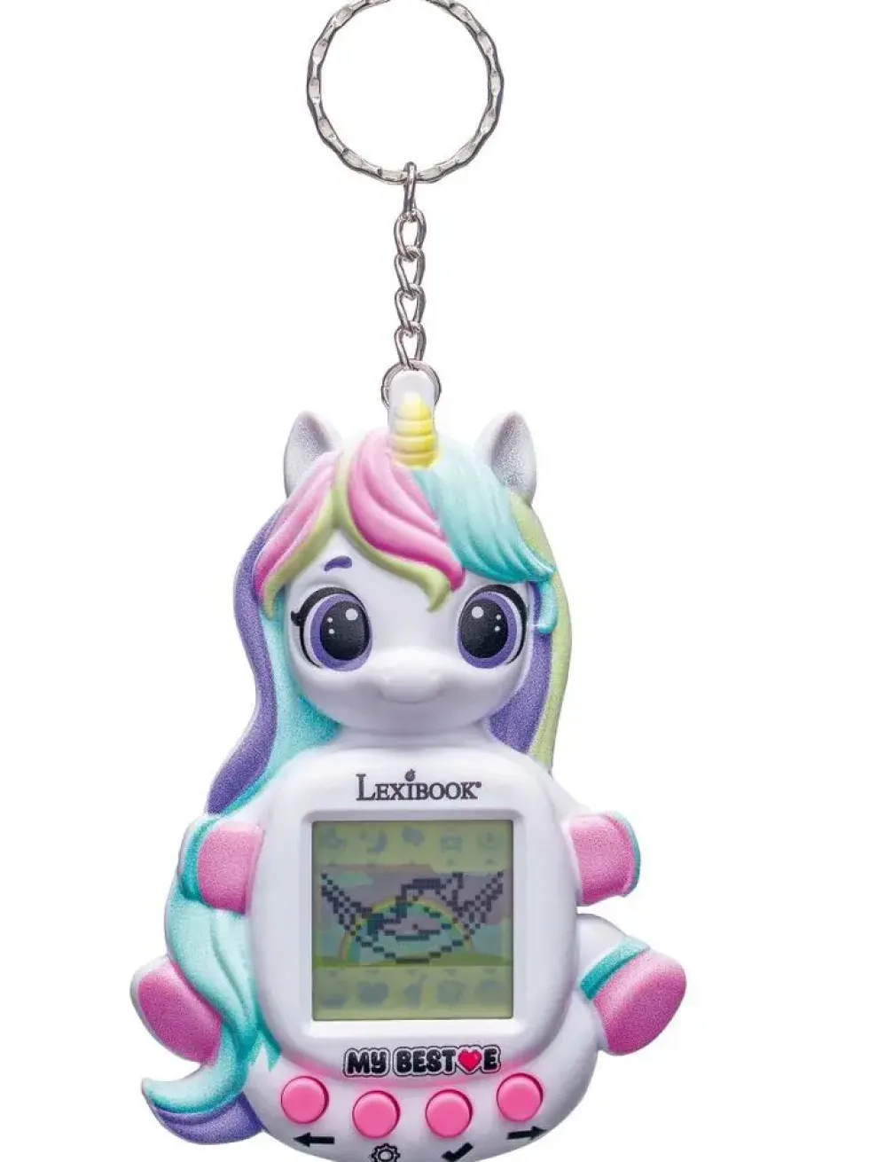 CONSOLE MY BEST-E® LICORNE AVEC ECRAN LCD ET PORTE-CLES