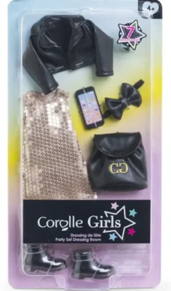 COROLLE GIRLS - DRESSING DE FETE - 7 ACCESSOIRES - POUR POUPEE MANNEQUIN 28CM