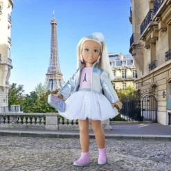 COROLLE GIRLS - POUPEE MANNEQUIN - COFFRET VALENTINE FASHION WEEK PARIS - COROLLE VETEMENTS 28 CM