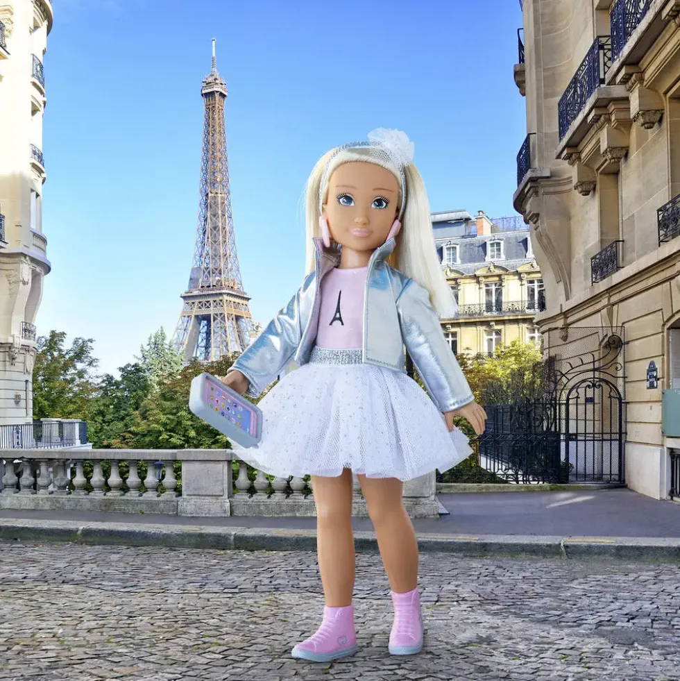 COROLLE GIRLS - POUPEE MANNEQUIN - COFFRET VALENTINE FASHION WEEK PARIS - COROLLE VETEMENTS 28 CM